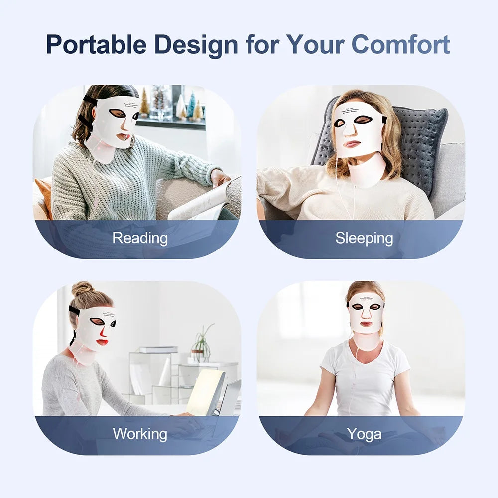 Beauty Havenᵀᴹ Silicone LED Mask Face With Neck