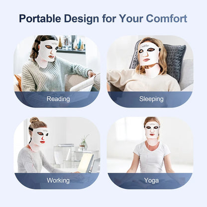 Beauty Havenᵀᴹ Silicone LED Mask Face With Neck