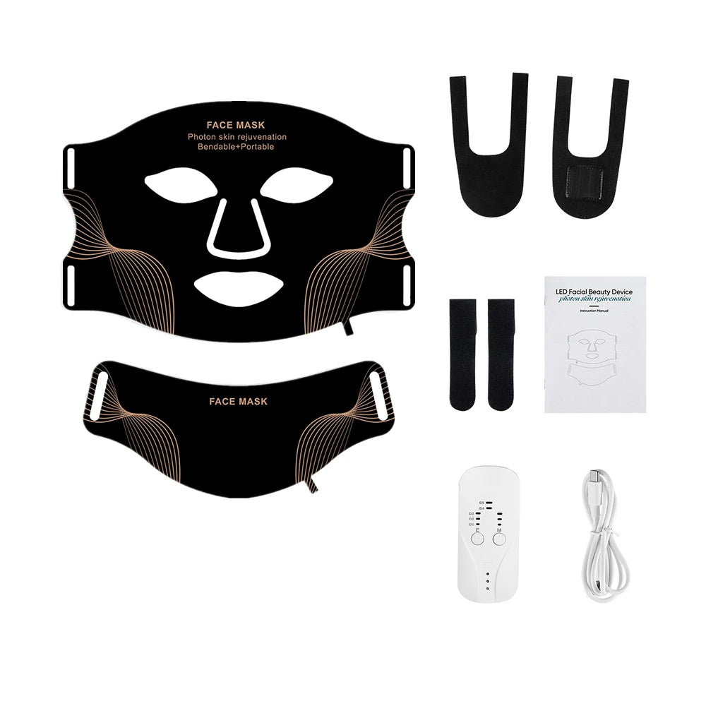 Beauty Havenᵀᴹ Silicone LED Mask Face With Neck