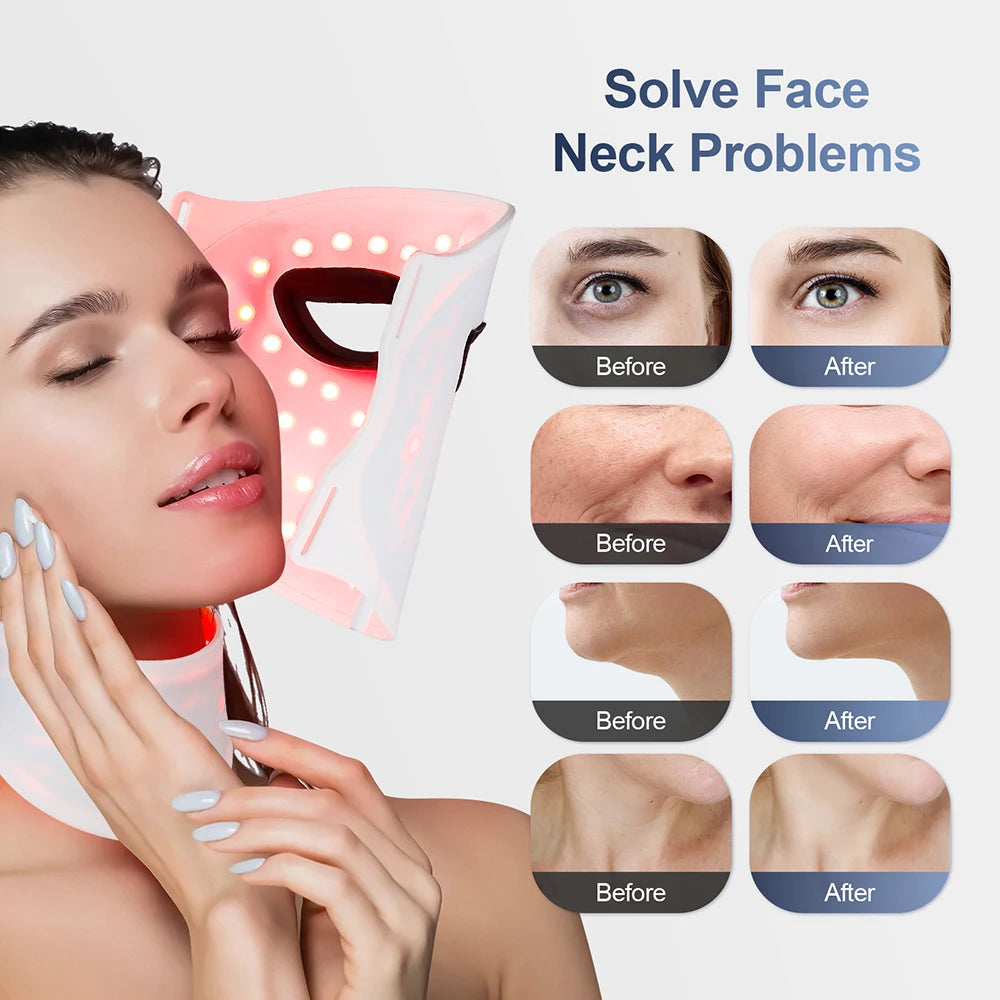 Beauty Havenᵀᴹ Silicone LED Mask Face With Neck